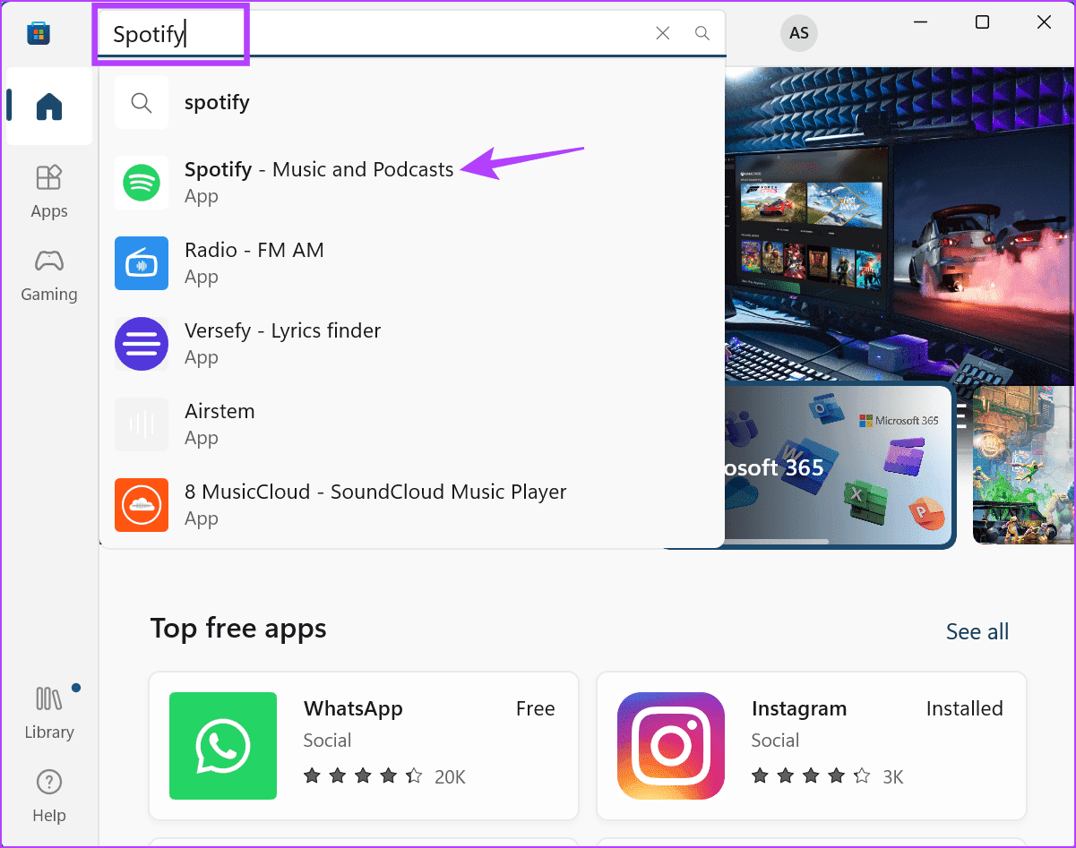 Open-Spotify-on-Microsoft-Store 8 طرق لإصلاح ظهور الشاشة السوداء على أي جهاز عند استخدام Spotify