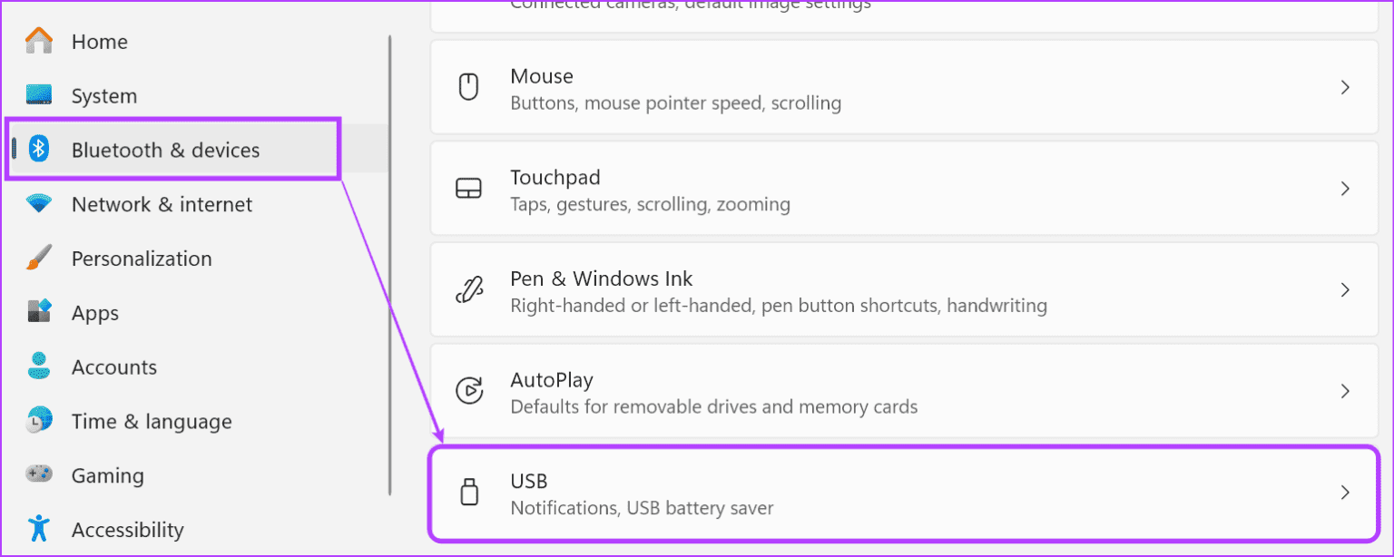 Open-USB-settings-2-1536x614-1 كيفية تعطيل تعليق USB الانتقائي في Windows 11