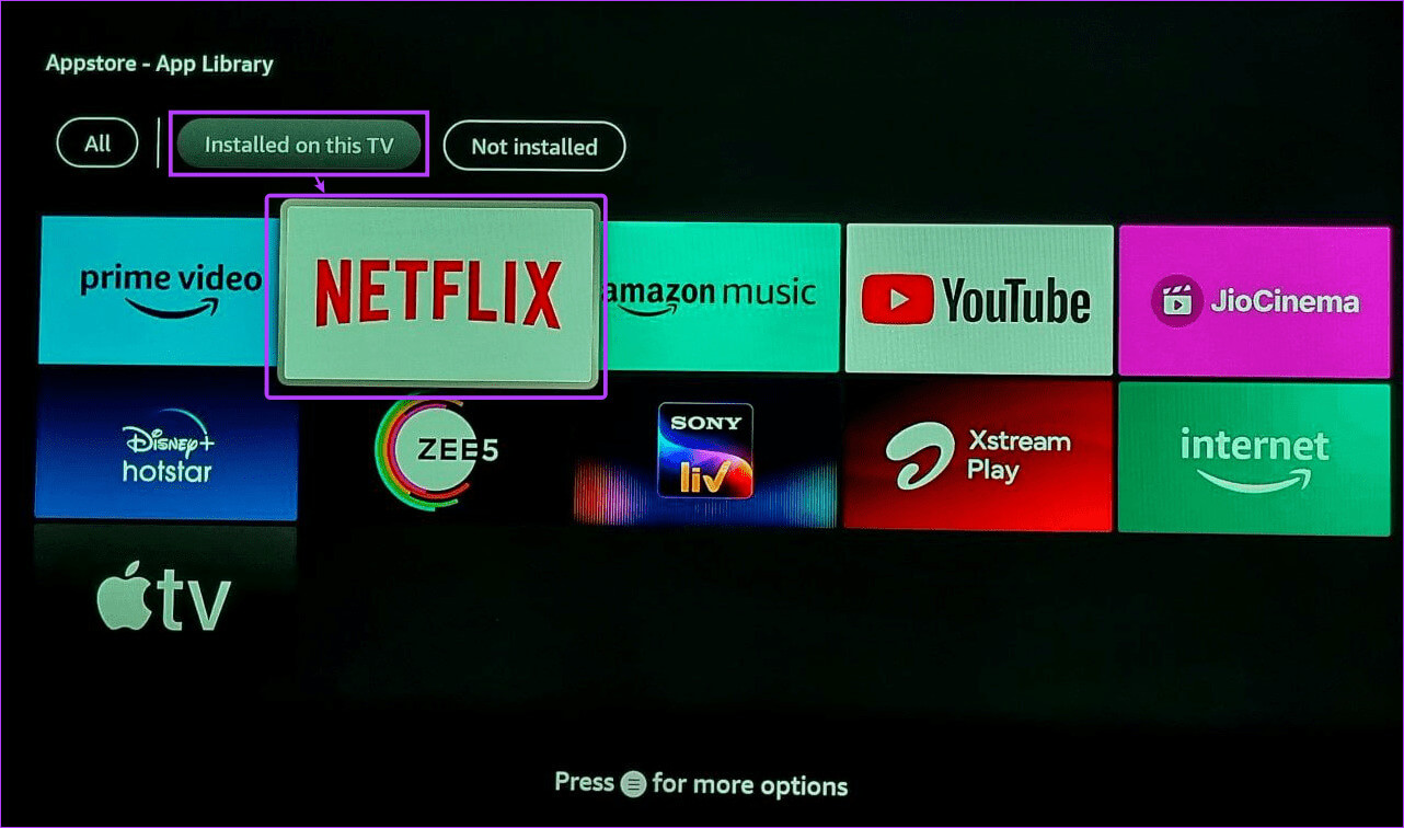 Open-all-installed-apps كيفية تحديث برامج وتطبيقات Fire TV Stick