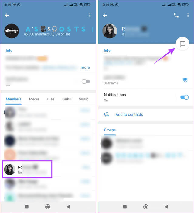 Open-chat-window-5 كيفية العثور على رقم هاتف شخص ما على Telegram