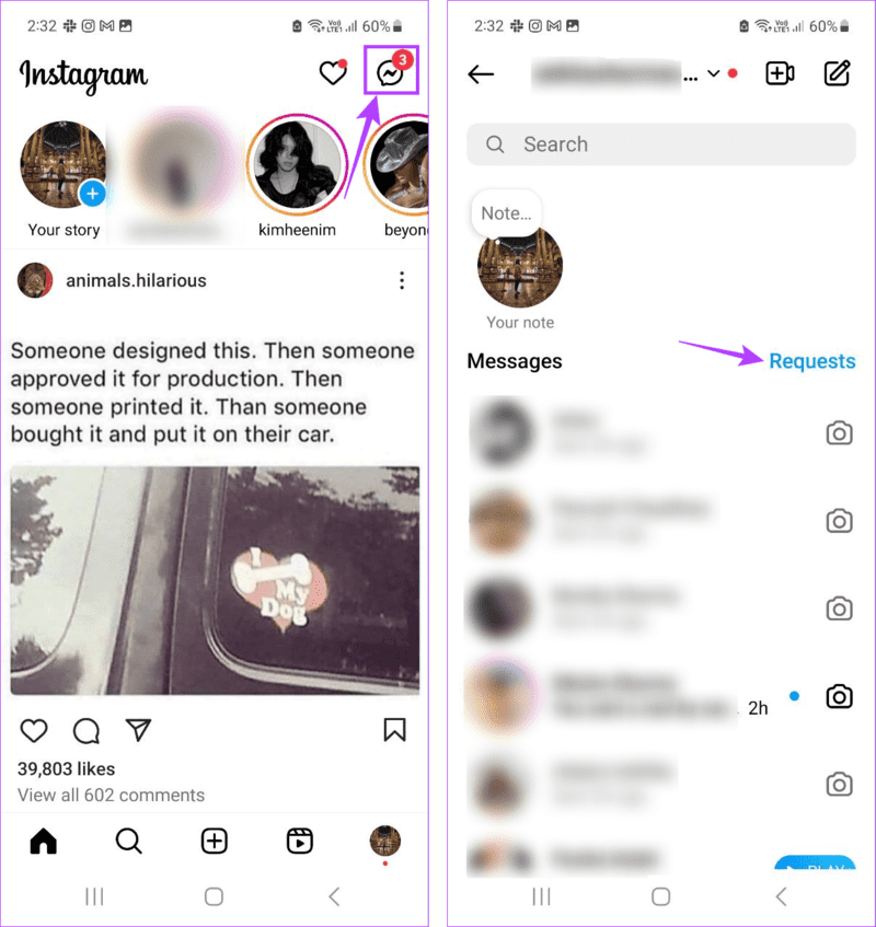 Open-message-requests-2 كيفية رؤية رسائل Instagram دون إيصال القراءة
