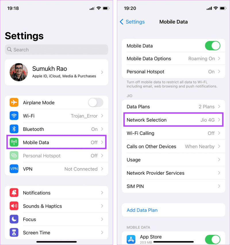 Open-mobile-data-settings 10 إصلاحات لمشكلة "الشبكة الخلوية غير متاحة للمكالمات الصوتية" على الهاتف
