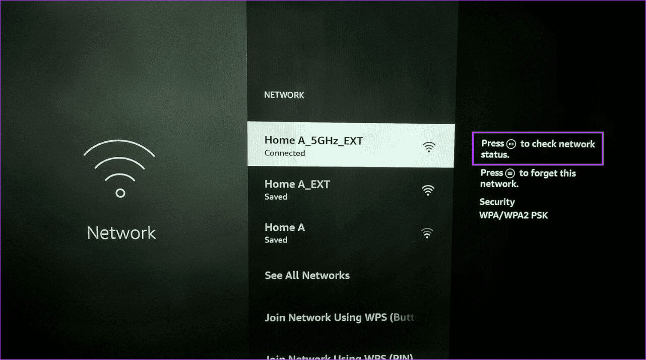 Open-network-information 8 طرق لإصلاح مشكلة توقف Fire TV Stick عند التحديث