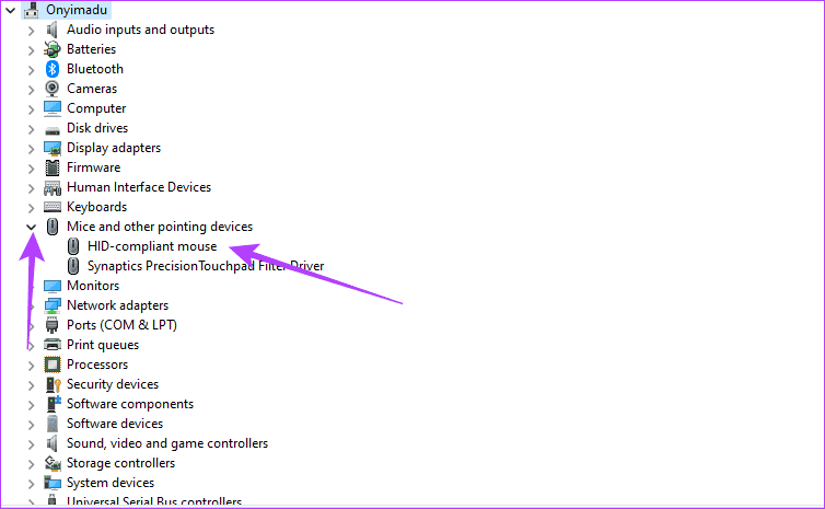Opening-Mouse-driver-properties أفضل 8 إصلاحات لعدم عمل النقر بزر الماوس الأيمن على Windows