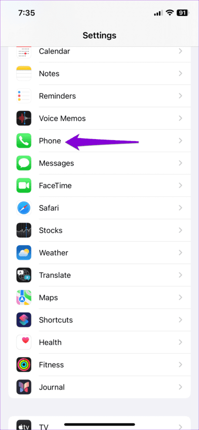 Phone-App-Settings-on-iPhone-3-710x1536-1 أفضل 10 إصلاحات لاستمرار فقد اتصال المكالمات على جهاز iPhone
