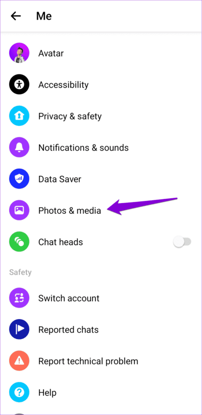 Photos-and-Media-on-Messenger-750x1536-1 أفضل 7 إصلاحات لعدم فتح الروابط في Facebook Messenger على Android وiPhone