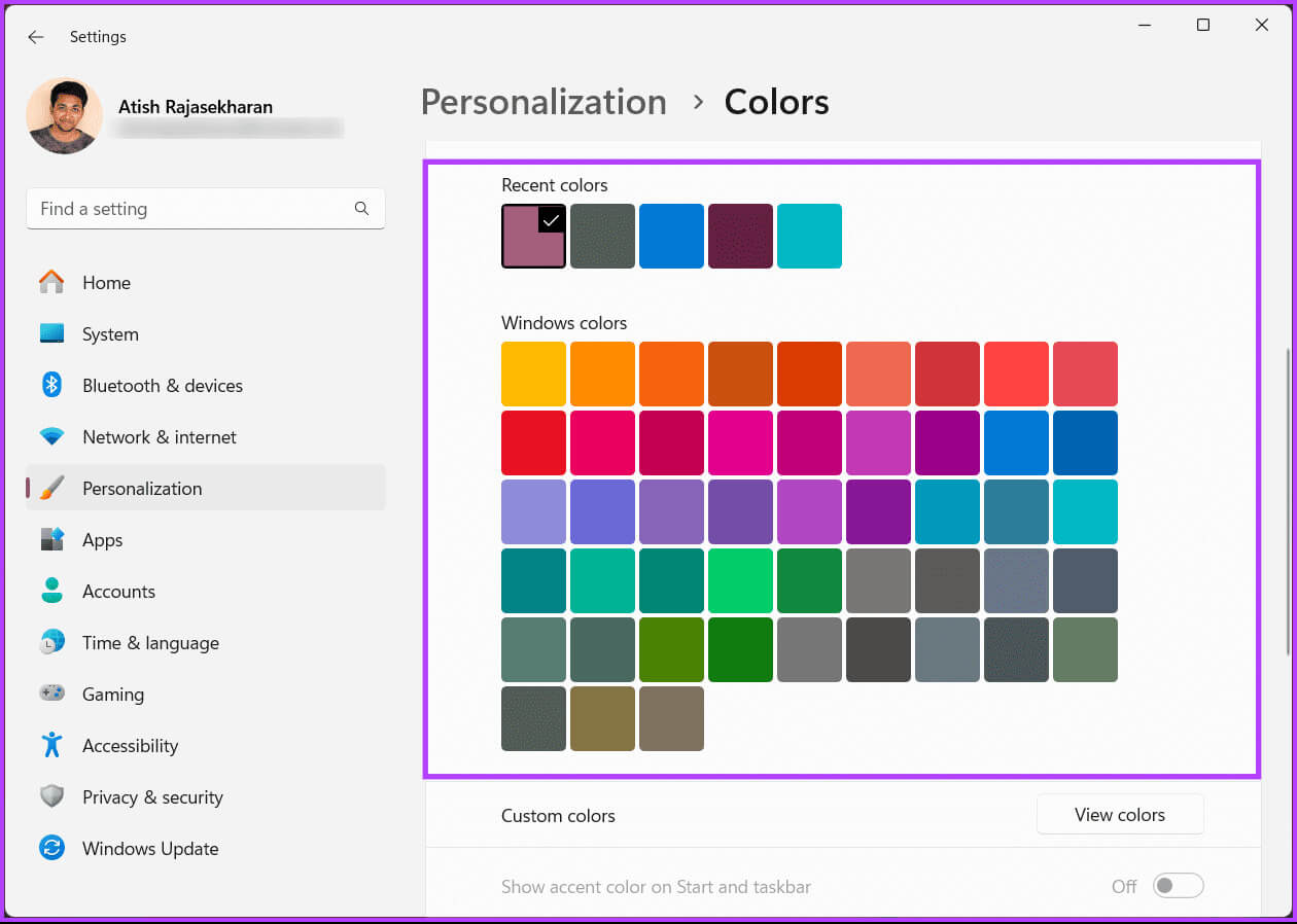 Pick-a-color_batch كيفية تغيير لون شريط المهام في Windows 11
