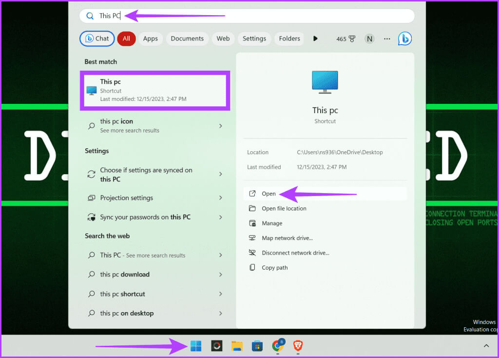 Press-the-Windows-S-type-This-PC-and-click-Open-1024x734-3 8 طرق لإصلاح عدم عمل ملف المضيفين على Windows
