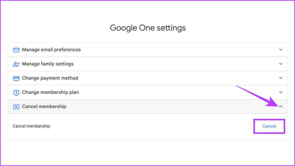 Press-the-down-arrow-next-to-Cancel-membership-and-select-Cancel-1024x578-1 كيفية الحصول على Gemini Advanced (مجاني ومدفوع)