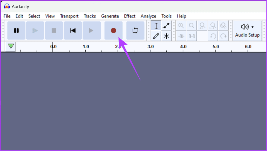 Press-the-red-Record-button-in-the-Audacity-app 3 طرق لتسجيل الصوت على Windows 11