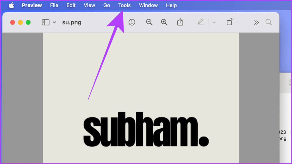 Preview-App-Tools-Menu-Bar-Mac-1024x574-1 10 طرق لتدوير الصورة بسرعة على الهاتف المحمول والكمبيوتر