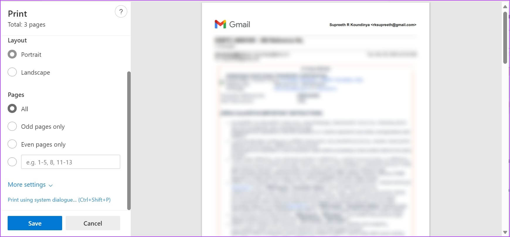 Print-Preview كيفية طباعة رسائل البريد الإلكتروني من Gmail (Windows وMac وiPhone وAndroid)