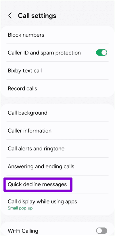 Quick-Decline-Messages-on-Samsung-Phone-750x1536-1 كيفية تغيير واستخدام رسائل رفض المكالمات على Android