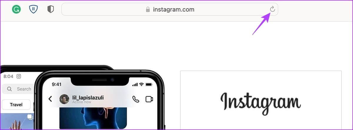 Reload-the-webpage-Safari 4 طرق لتحديث صفحات الويب في Safari على iPhone وiPad وMac