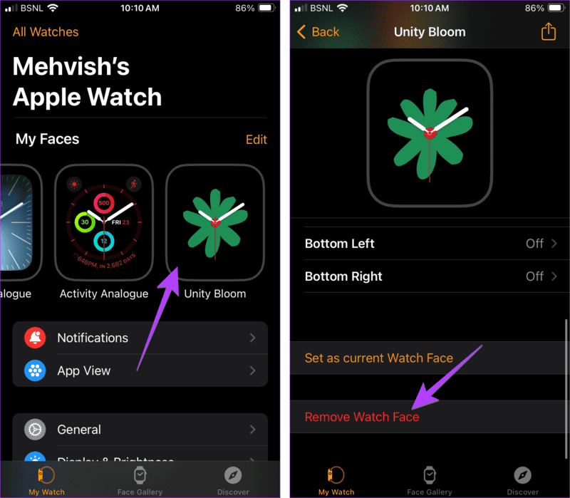 Remove-Apple-Watch-face-from-iPhne كيفية تغيير وجه Apple Watch من iPhone أو Watch