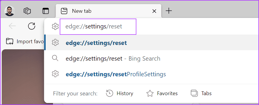 Reset-Edge-2 أفضل 8 إصلاحات لخطأ "إعدادات الشبكة تمنع الوصول" في Bing AI