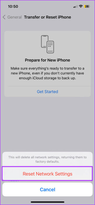 Reset-Network-Settings-on-iPhone-2-1-475x1024-1 أفضل 7 إصلاحات لعدم عمل تطبيق Apple Translate على iPhone