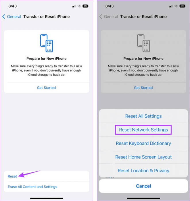 Reset-iPhone-Network-Settings-967x1024-1 أفضل 8 إصلاحات لعمل تطبيق Facebook Messenger على شبكة Wi-Fi فقط