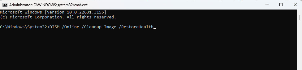 Restore-health-3 أفضل 6 إصلاحات لخطأ Hypervisor في Windows 11