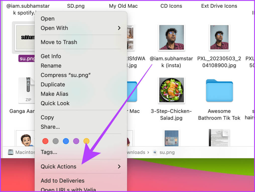 Right-click-Menu-Finder-Mac-1-1024x771-1 10 طرق لتدوير الصورة بسرعة على الهاتف المحمول والكمبيوتر