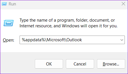 Run-Dialog-Box-17 أفضل 6 إصلاحات لظهور خطأ لم يتم تنفيذه في Microsoft Outlook على Windows
