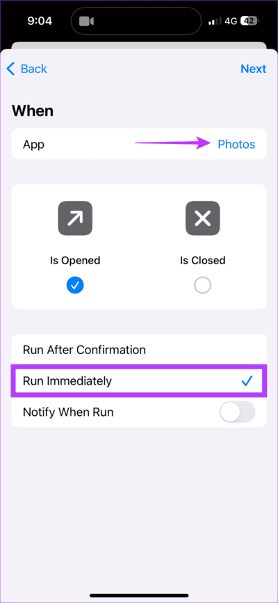 Run-Immediately-Apps-List كيفية عرض صور الكاميرا فقط على iPhone
