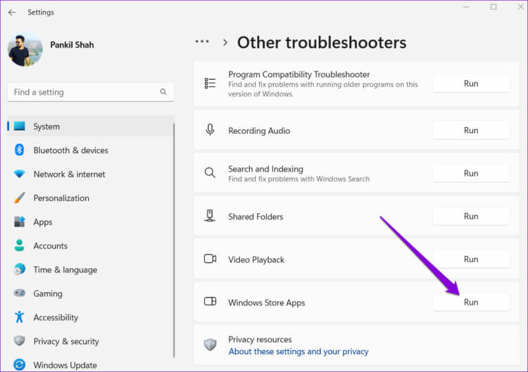 Run-Windows-Store-Apps-Troubleshooter-6-768x542-1 8 طرق لإصلاح رمز خطأ 0x803F8001 في Microsoft Store على Windows 11 أو 10
