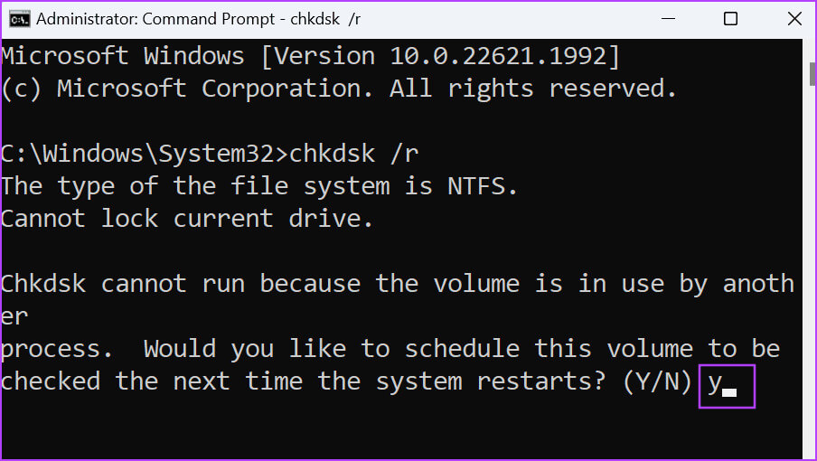 Run-a-Check-Disk-Scan-2-2 أفضل 8 إصلاحات لمشكلة الموت الزرقاء "UNEXPECTED_KERNEL_MODE_TRAP" في Windows