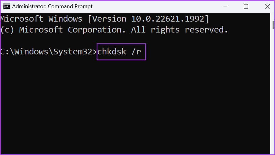 Run-a-Check-Disk-Scan-6 أفضل 8 إصلاحات لمشكلة الموت الزرقاء "UNEXPECTED_KERNEL_MODE_TRAP" في Windows