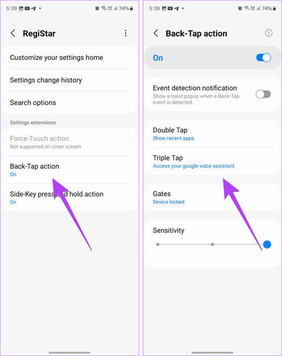 Samsung-Double-Back-Tap-open-assistant-813x1024-1 كيفية فتح Google Assistant على Samsung وهواتف Android الأخرى
