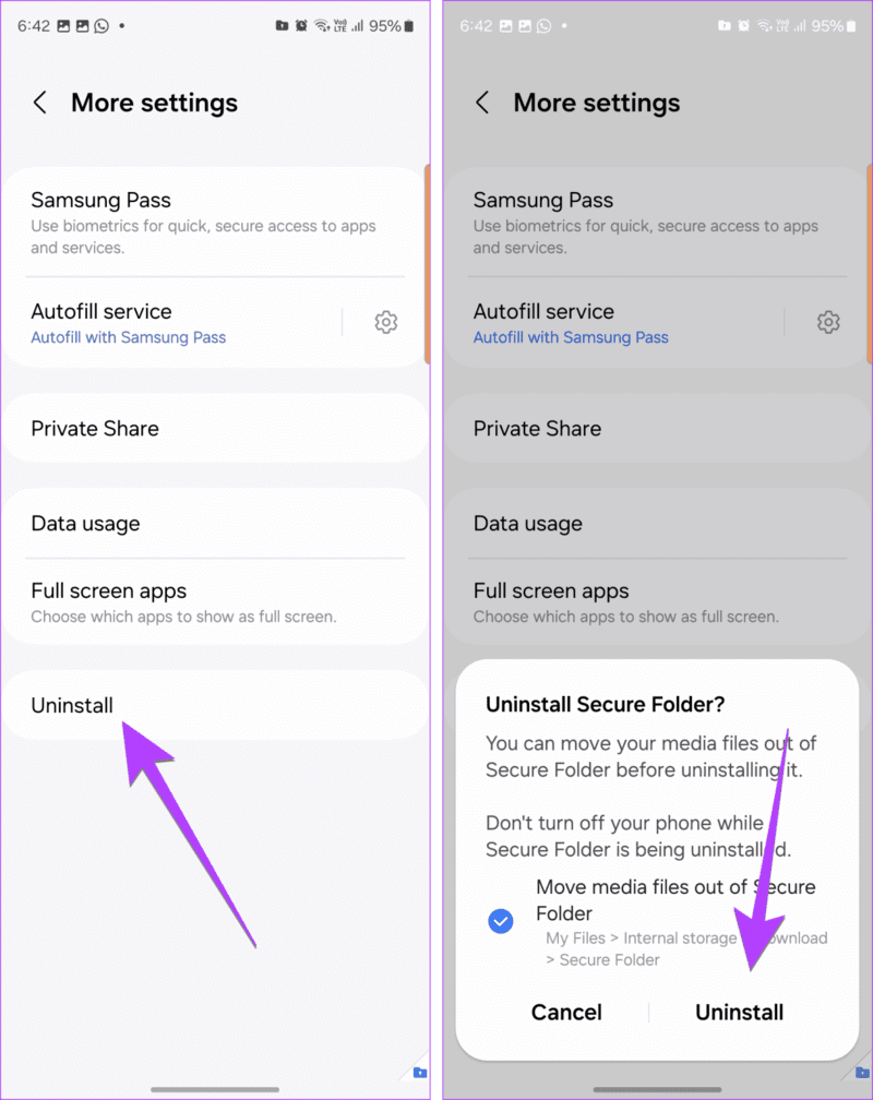 Samsung-Secure-folder-uninstall-1-1219x1536-1 كيفية حذف المجلد الآمن على هاتف Samsung وماذا سيحدث