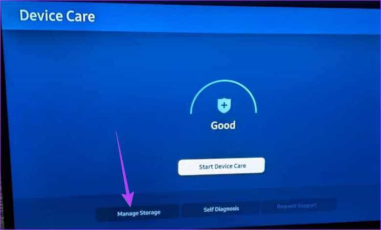 Samsung-TV-manage-storage-1 13 طريقة لإصلاح عدم عمل تطبيق Apple TV على Samsung TV