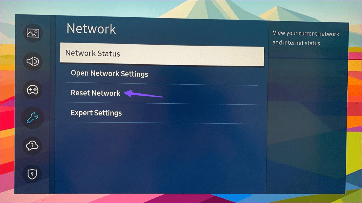 Samsung-TV-reset-network-settings 13 طريقة لإصلاح عدم عمل تطبيق Apple TV على Samsung TV