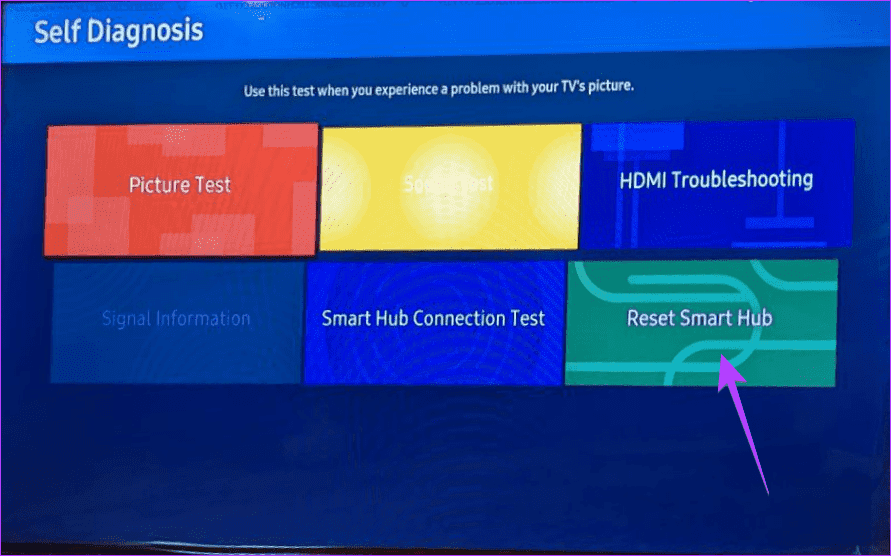 Samsung-TV-reset-smart-hub 13 طريقة لإصلاح عدم عمل تطبيق Apple TV على Samsung TV