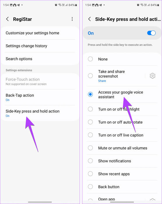 Samsung-open-assistant-from-power-button-813x1024-1 كيفية فتح Google Assistant على Samsung وهواتف Android الأخرى