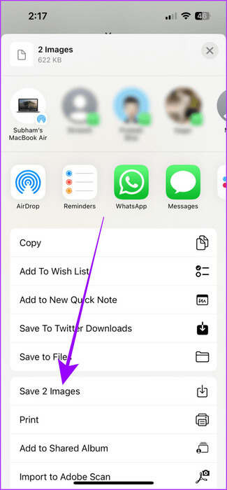 Save-Images-to-Gallery-on-iPhone-475x1024-2 كيفية حفظ صور/فيديوهات WhatsApp في المعرض على iPhone وAndroid وWeb