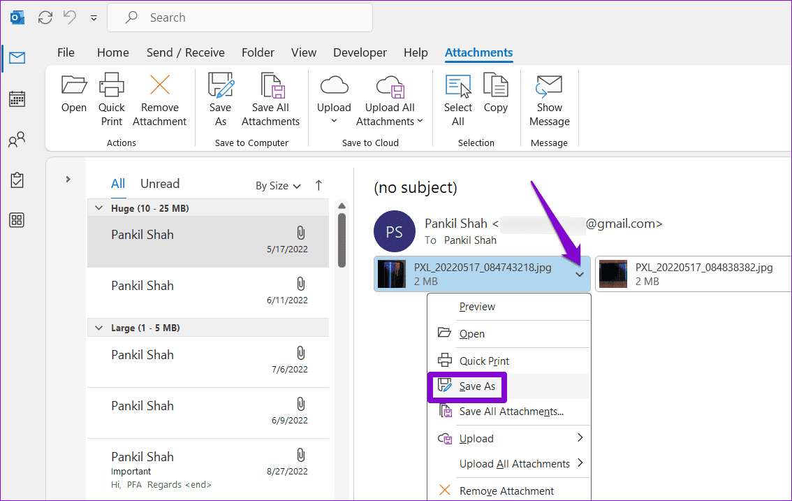 Save-Outlook-Attachment-Externally ماذا تفعل إذا كان صندوق بريدك Outlook ممتلئًا