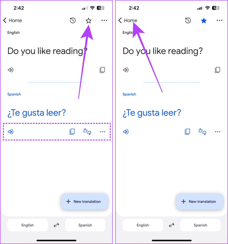 Save-a-Phrase-in-Google-Translate-on-iPhone كيفية استخدام تطبيق Google Translate على iPhone