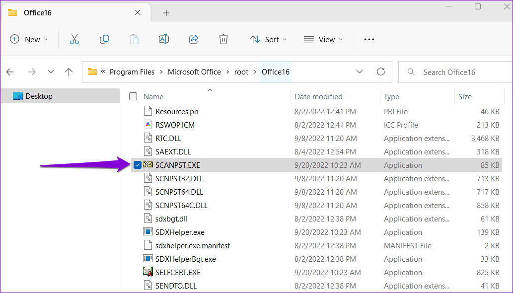Scan-Outlook-Inbox-2 أفضل 6 إصلاحات لظهور خطأ لم يتم تنفيذه في Microsoft Outlook على Windows