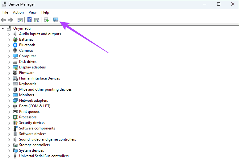 Scan-for-hardware-changes-4 أفضل 6 إصلاحات لاستمرار الماوس في النقر من تلقاء نفسه على Windows 11