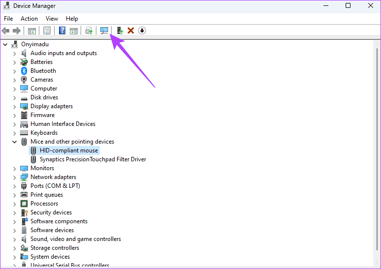 Scan-for-hardware-changes-5 أفضل 8 إصلاحات لعدم عمل النقر بزر الماوس الأيمن على Windows