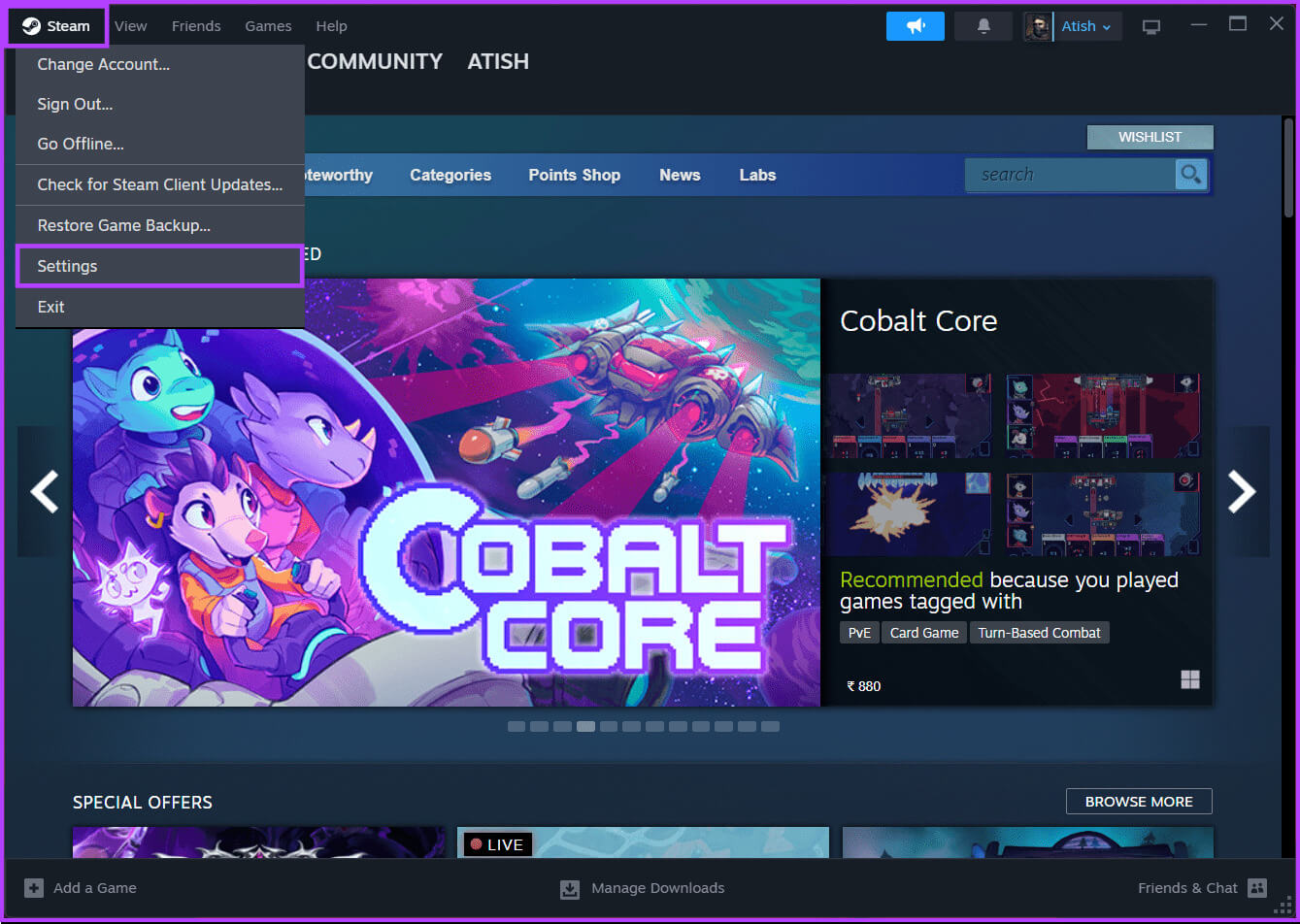 Screenshot-2023-12-17-143757 7 طرق لإصلاح رمز خطأ Steam 107