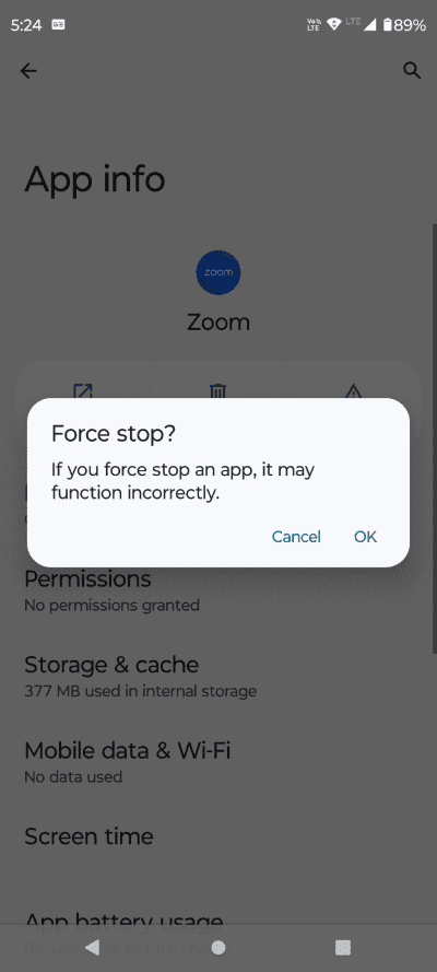Screenshot_20231219-172428-691x1536-1 أفضل 6 إصلاحات لعدم عمل ضبابية الخلفية في تطبيق Zoom