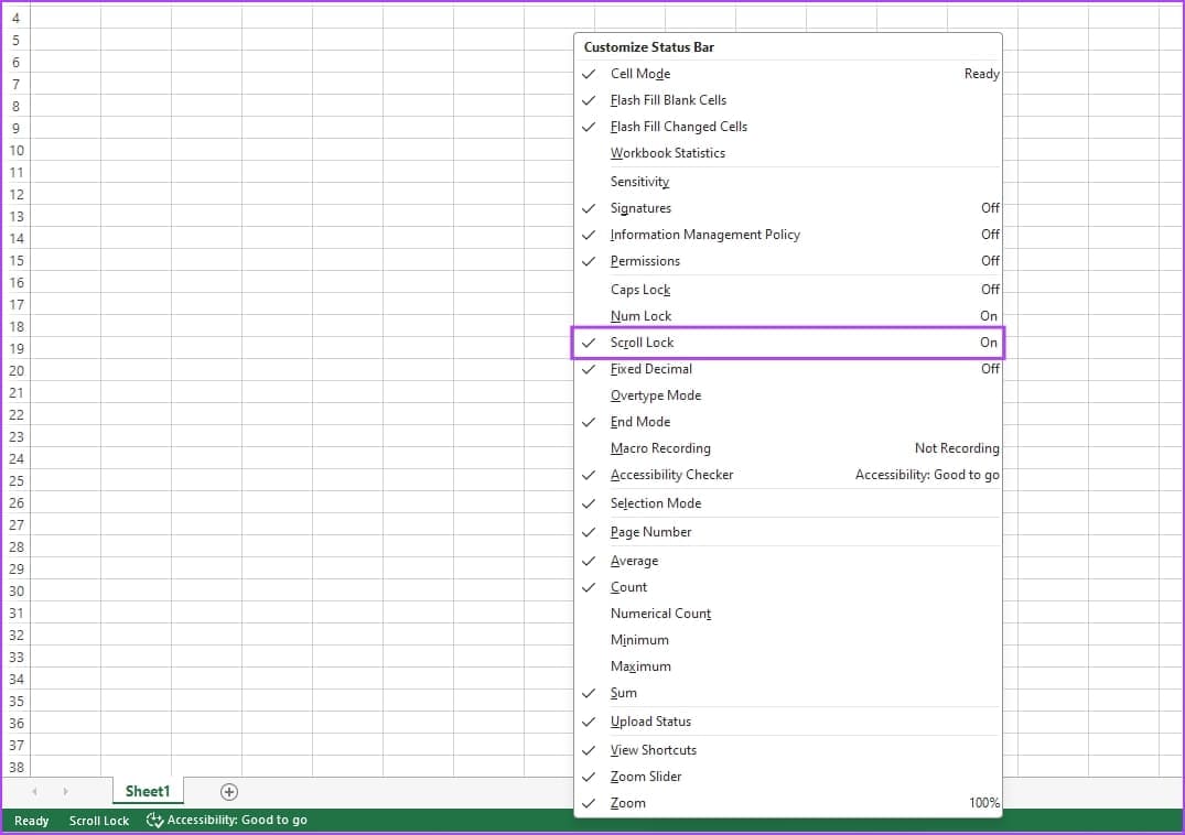 كيفية إيقاف تشغيل قفل التمرير في Excel على Windows وMac - %categories