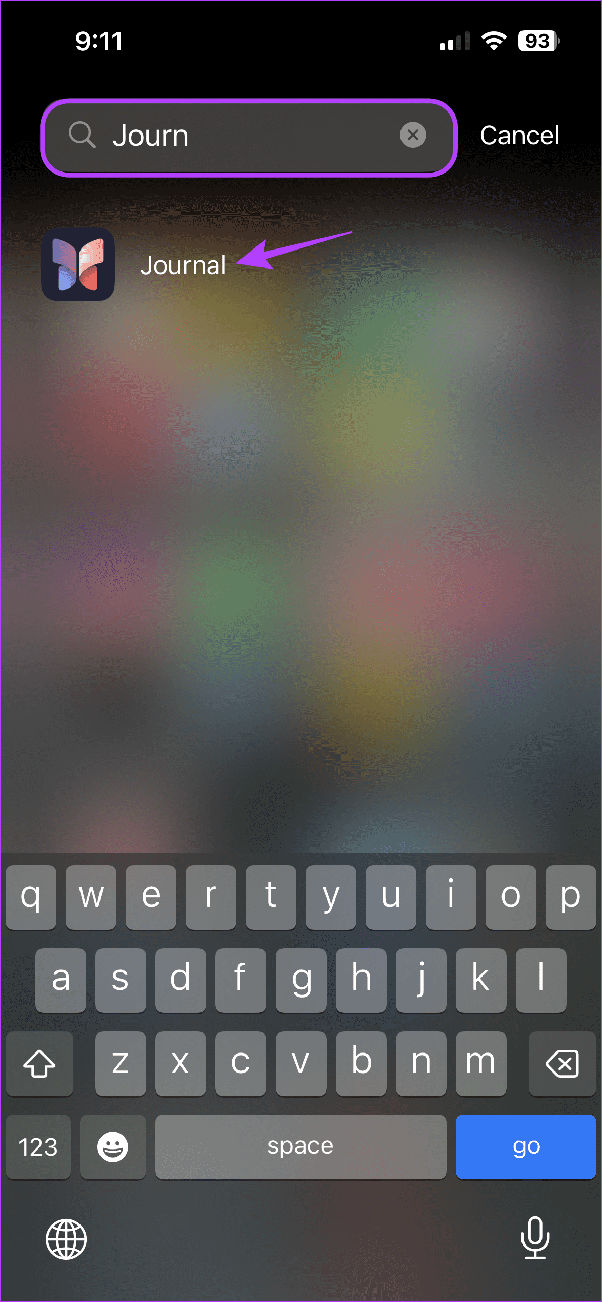 Search-for-the-app 8 طرق للعثور على التطبيقات المخفية على iPhone