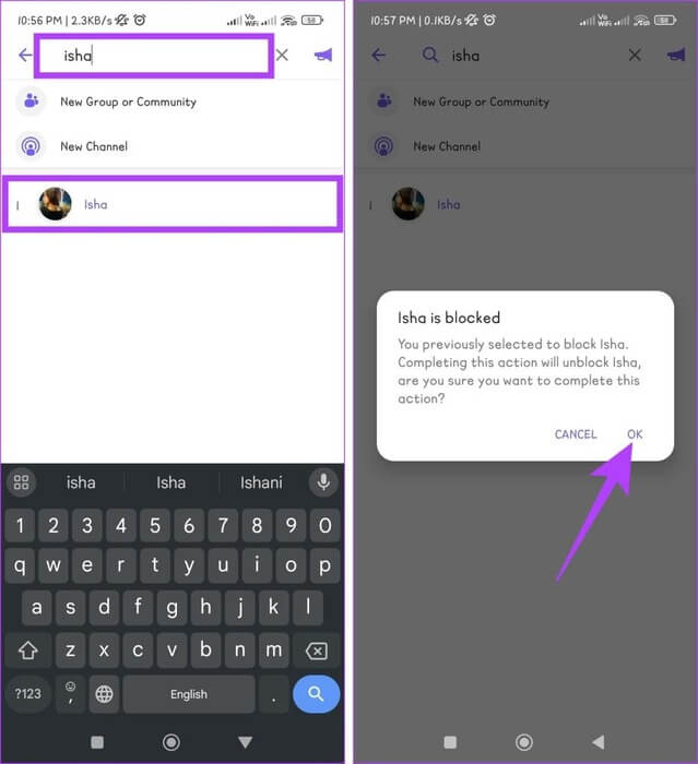 Search-for-the-contact-name-tap-on-the-contact-card-and-select-Yes-when-asked-to-unblock-the-user-935x1024-1 كيفية حظر أو إلغاء حظر شخص ما على تطبيق Viber