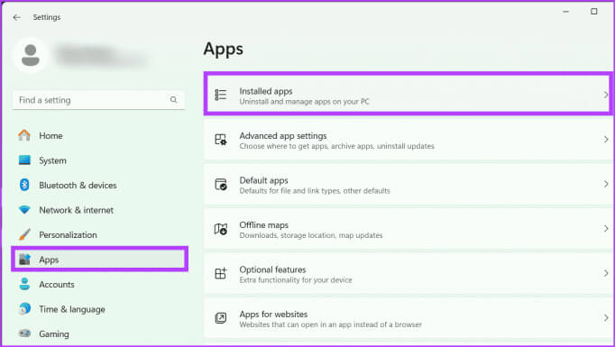 Select-Apps-and-choose-Installed-apps-682x385-1 كيفية إصلاح DaVinci Resolve "وضع معالجة GPU غير المدعوم" على Windows في عام 2023