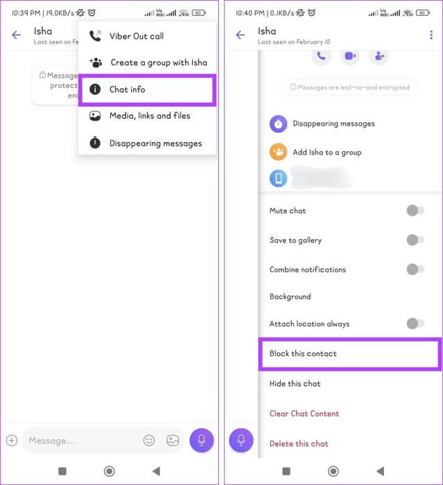 Select-Chat-info-and-tap-Block-this-contact-935x1024-1 كيفية حظر أو إلغاء حظر شخص ما على تطبيق Viber