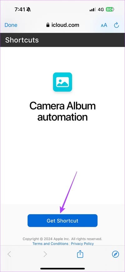 Select-Get-Shortcut كيفية عرض صور الكاميرا فقط على iPhone