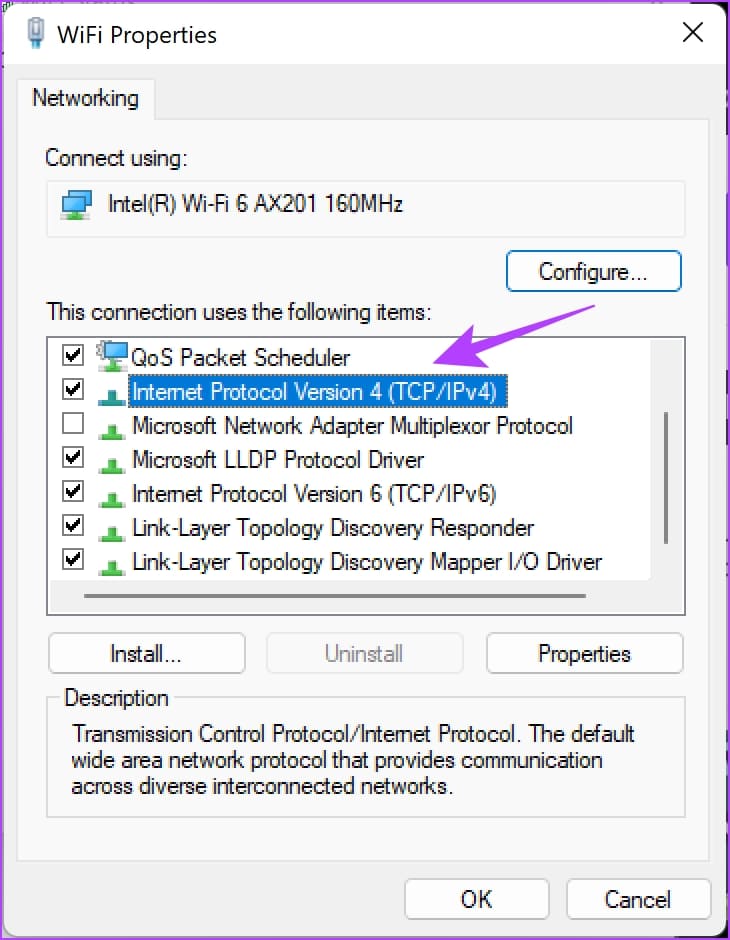 Select-Internet-Protocol-Version- كيفية التبديل إلى Google DNS على Windows وMac